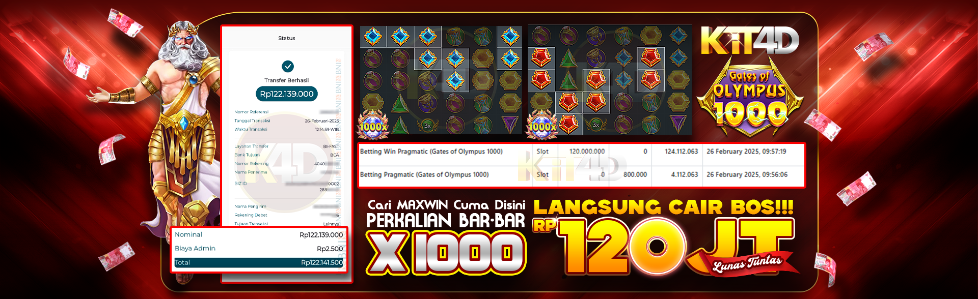 BANNER JACKPOT 120 JUTA UP