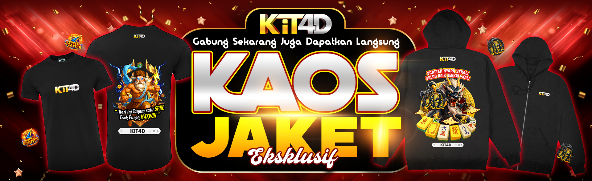 BANNER BAGI BAJU & HOODIE GRATIS