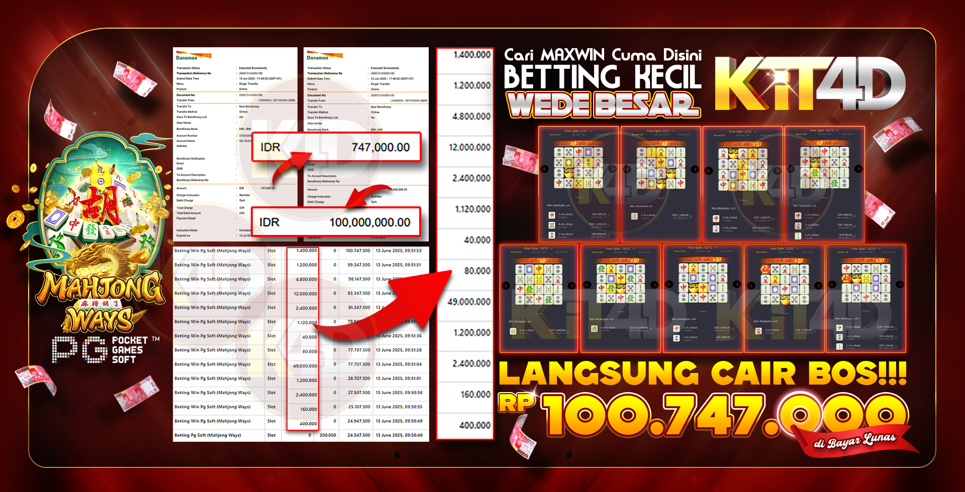 BANNER JACKPOT 100 JUTA UP