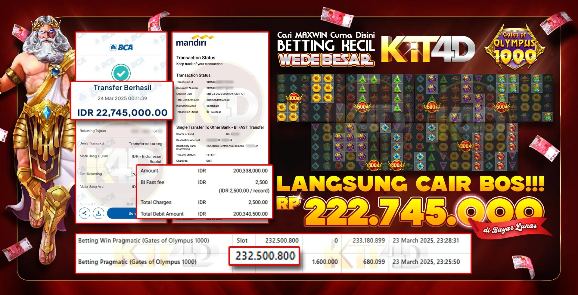 JACKPOT 232 JUTA